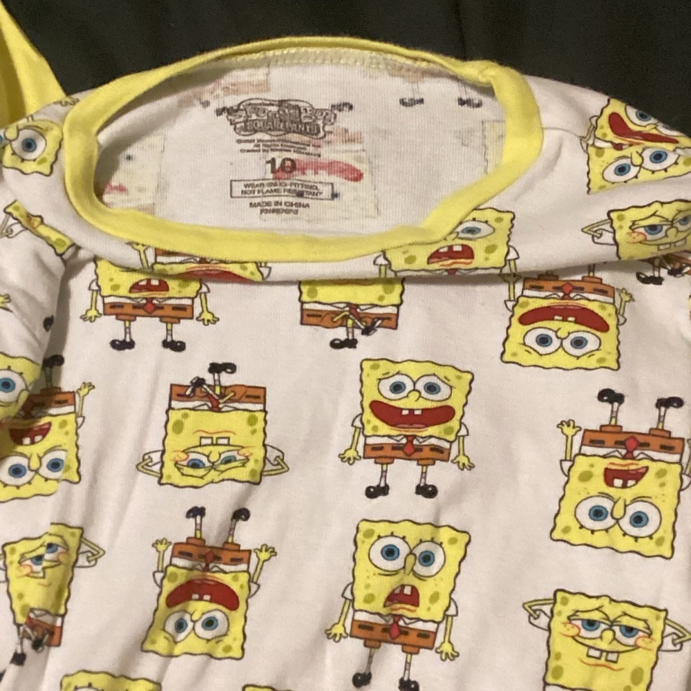 SpongeBob SquarePants Kids Pajama Set - Bundle of 2 - Picture 4 of 7